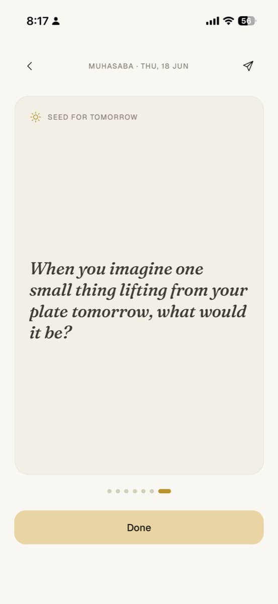 A seed planted for tomorrow.